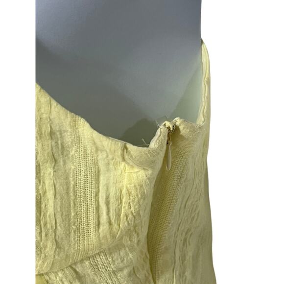 Princess Polly Womens Size 8 Lorinda Lined Sleeveless Mini Day Dress Yellow Boho - Picture 9 of 13